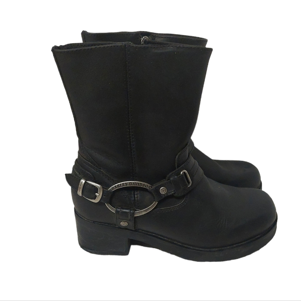 Harley-Davidson Black Combat Boots